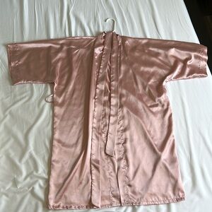 Pink Silk Robe